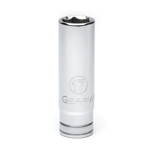 GEARWRENCH 80644 1/2" Drive 6 Point Deep Metric Socket 17mm