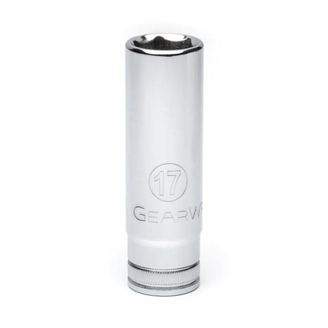 GEARWRENCH 80644 1/2" Drive 6 Point Deep Metric Socket 17mm