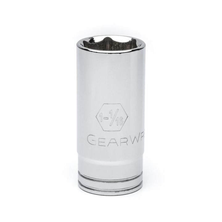 GEARWRENCH 80675 1/2" Drive 6 Point Deep SAE Socket 1-1/16"