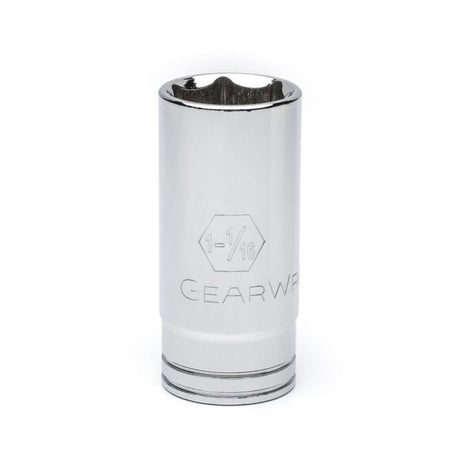 GEARWRENCH 80675 1/2" Drive 6 Point Deep SAE Socket 1-1/16"
