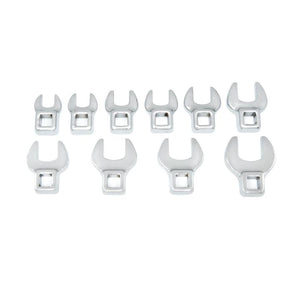 GEARWRENCH 81909 10 Piece 3/8" Drive Crowfoot Metric Wrench Set