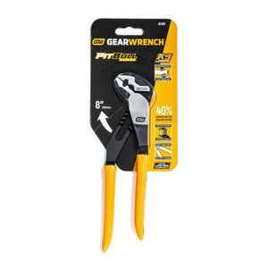 GEARWRENCH 82169 8" PITBULL K9™ Straight Jaw Dipped Handle Tongue and Groove Pliers