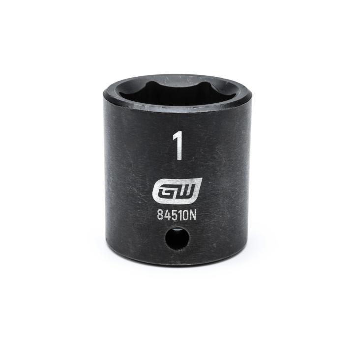 GEARWRENCH 84510N 1/2" Drive 6 Point Standard Impact SAE Socket 1"