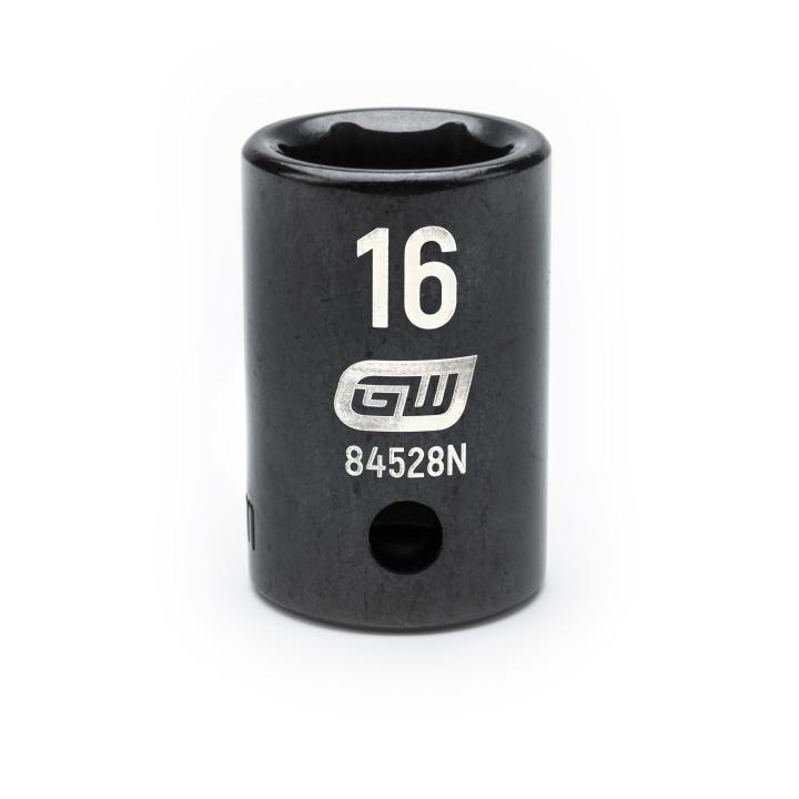 GEARWRENCH 84528N 1/2" Drive 6 Point Standard Impact Metric Socket 16mm
