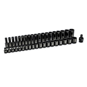 GEARWRENCH 84948N 39 Piece 1/2" Drive 6 Point Standard and Deep Impact Metric Socket Set