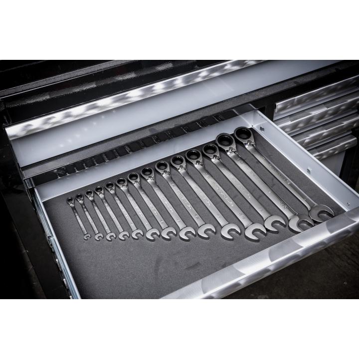 GEARWRENCH 86660 14 Piece 90-Tooth 12 Point SAE Reversible Ratcheting Wrench Set