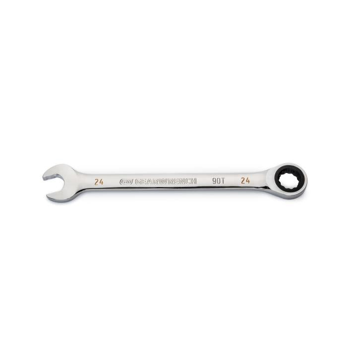 GEARWRENCH 86924 24mm 90-Tooth 12 Point Ratcheting Combination Wrench