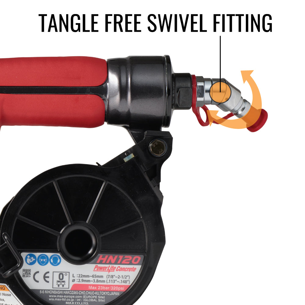 MAX HN120 PowerLite® High Pressure Concrete Pinner up to 2-1/2"