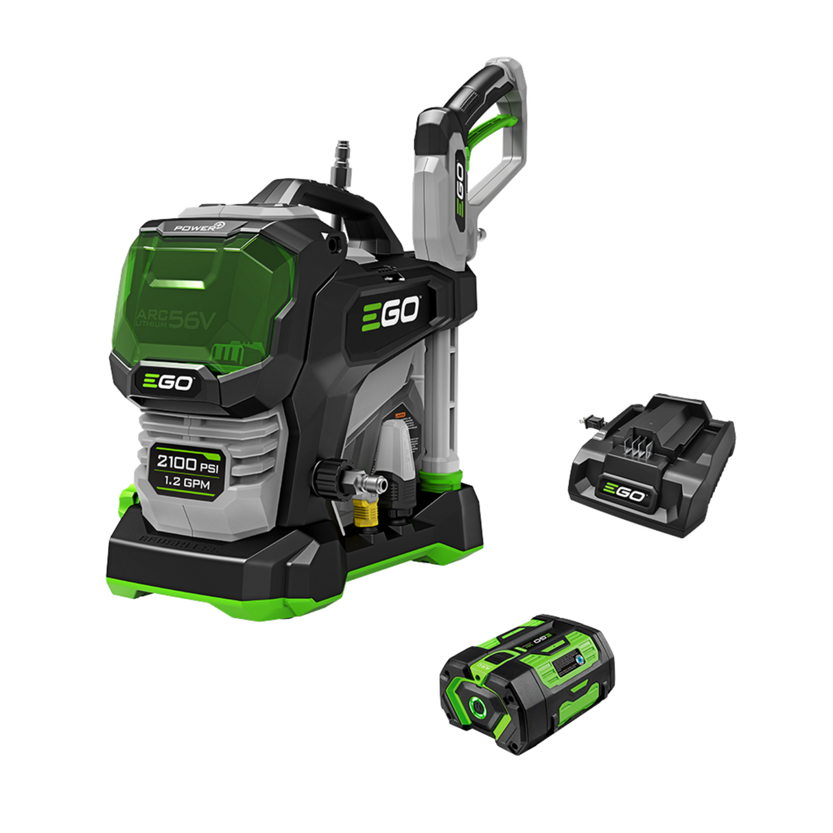 EGO HPW2105 POWER+ 2100 PSI Compact Pressure Washer with 6.0Ah Battery and 320W Charger