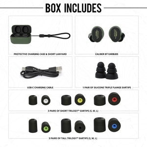 ISOTUNES CALIBER BT included accessories