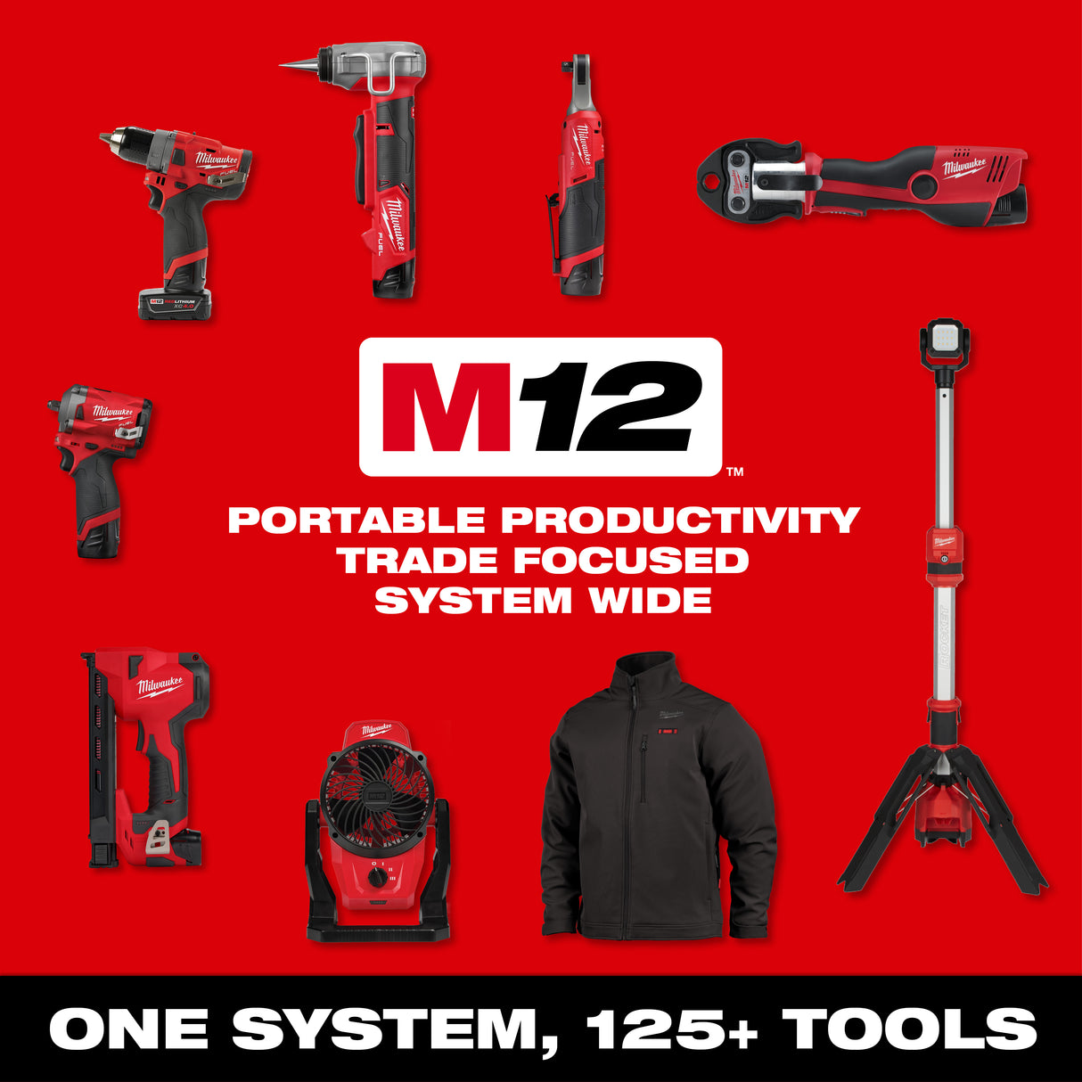 Milwaukee 2350-20 M12™ ROVER™ Multi-Directional Flood Light w/ PACKOUT™ Compatibility