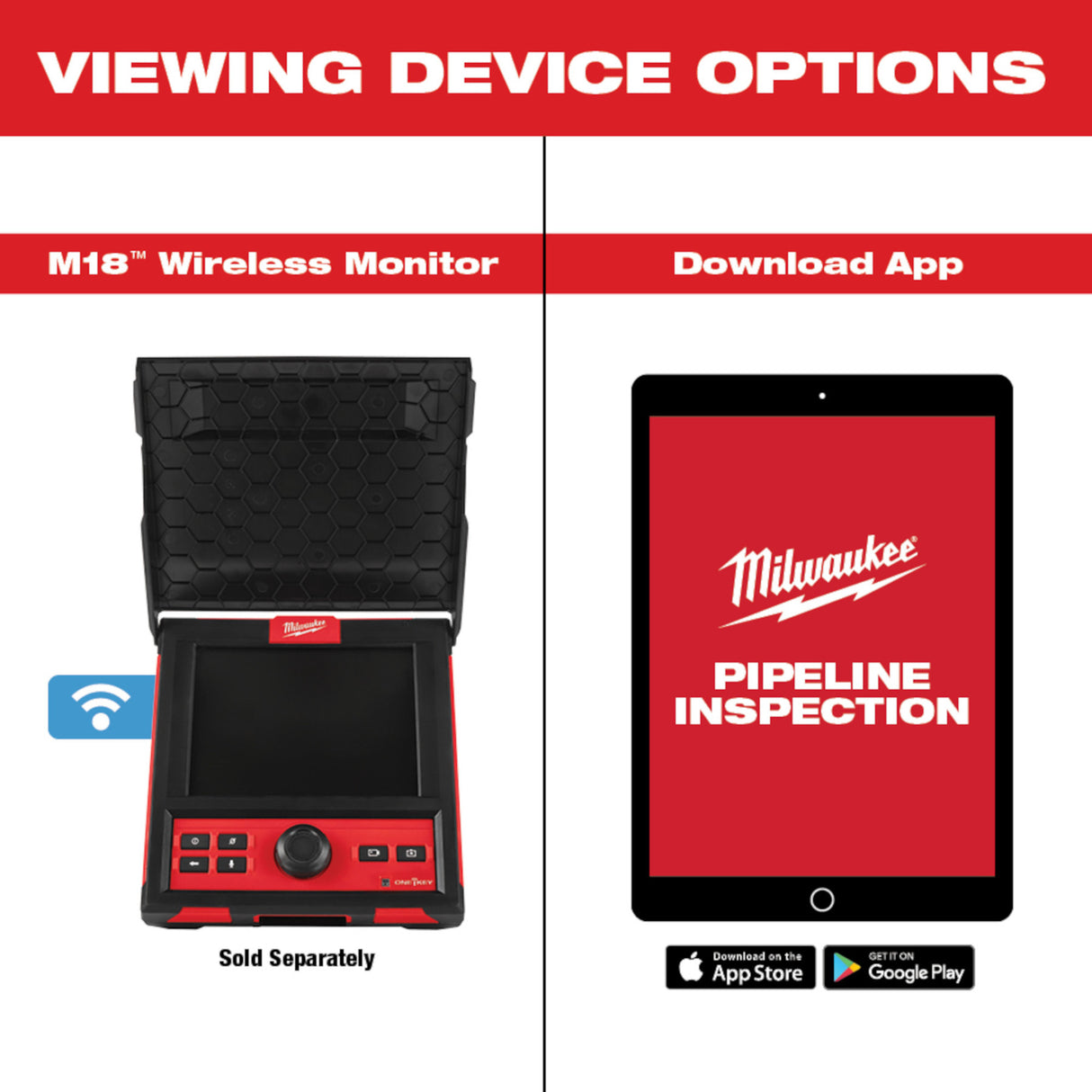 Milwaukee 3975-22 M18™ 200’ Mid-Stiff Modular Pipeline Inspection System