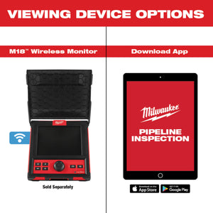 Milwaukee 3975-22 M18™ 200’ Mid-Stiff Modular Pipeline Inspection System