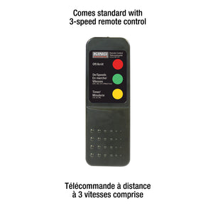 KING KAC-410 3 SPEED PORTABLE AIR CLEANER WITH REMOTE CONTROL