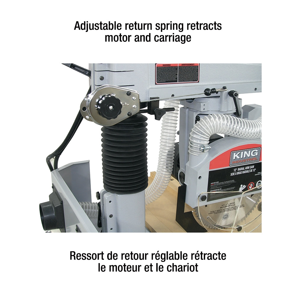 KING KC-12RAS 12'' Radial Arm Saw