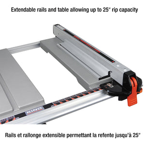 KING KC-5100NS 10" JOBSITE SAW WITH FOLDING STAND