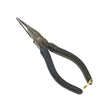 Pair of pliers with black handles on a white background