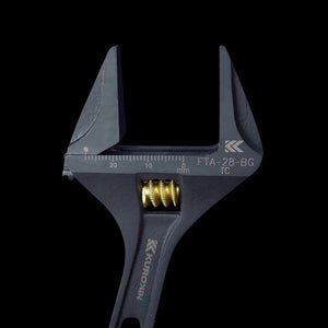 Fujiya Kurokin FLA-28-BG Lightweight Adjustable Wrench with Serrated Jaws