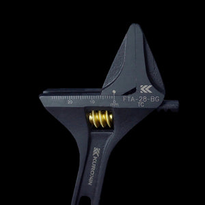 Fujiya Kurokin FLA-43-BG Lightweight Adjustable Wrench with Serrated Jaws