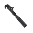 Black wire stripping tool on a white background