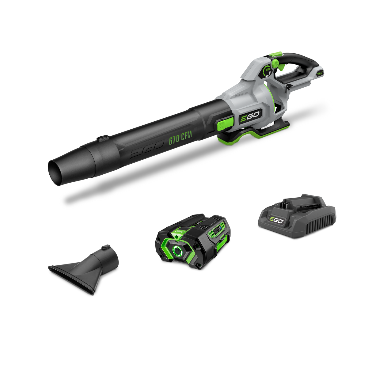 EGO LB6703 EGO Power+ 670 CFM Blower with 4.0Ah Battery and 320W Charger