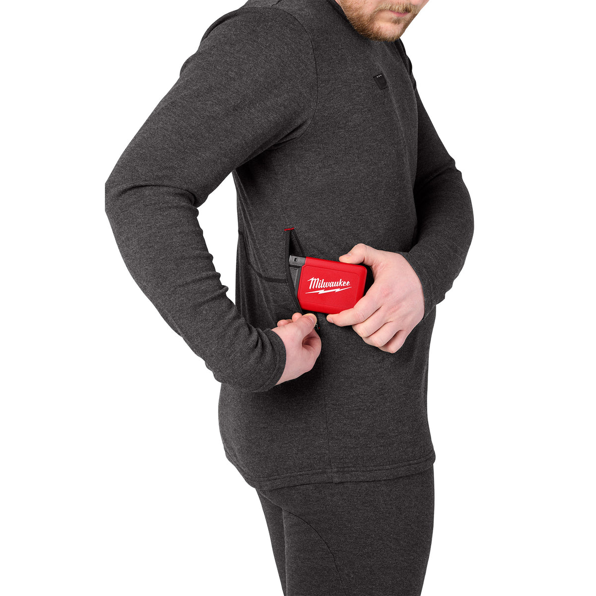 Milwaukee M500B-21  Heated Merino Wool Crew Neck Baselayer