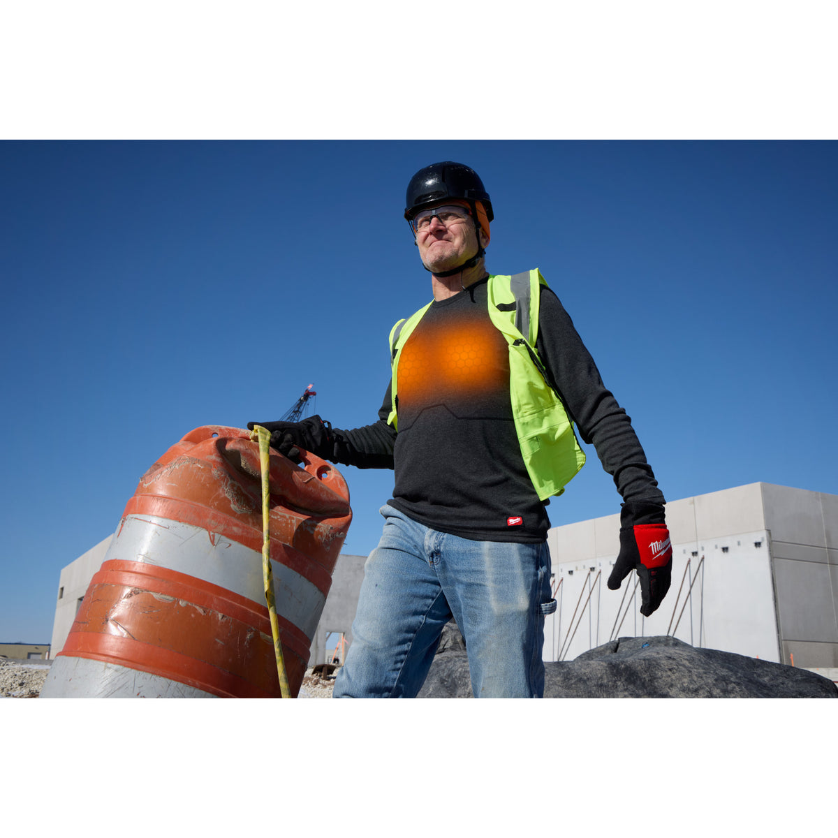 Milwaukee M500B-21  Heated Merino Wool Crew Neck Baselayer