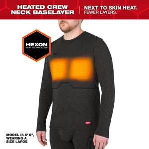 Milwaukee M500B-21  Heated Merino Wool Crew Neck Baselayer