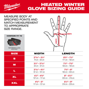 Milwaukee Heated Winter Gloves