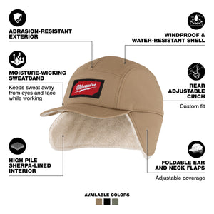 Milwaukee M754K-SM Sherpa-Lined Hat | Khaki, Small/Medium