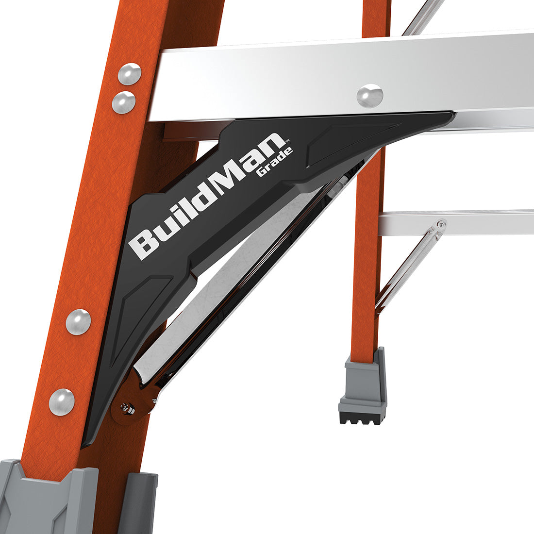 Metaltech E-PSFB2T1A 2ft Platform Fiberglass Step Ladder