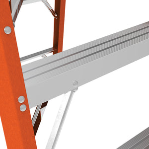 Metaltech E-PSFB6T1A 6ft Platform Fiberglass Step Ladder