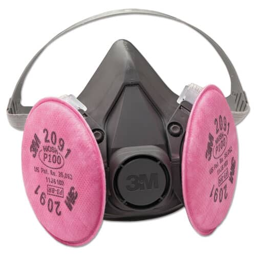 3M™  Half Facepiece Respirator Assembly - Large, with 3M™ Particulate Filters 2091 P100