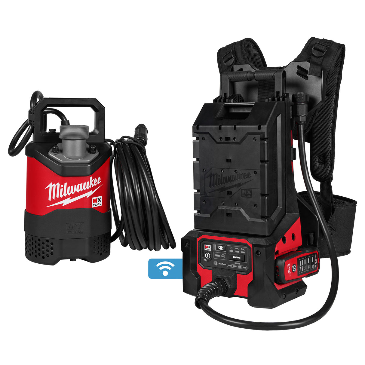Milwaukee MXF211-1XC MX FUEL™ 1HP 2" Submersible Pump Kit