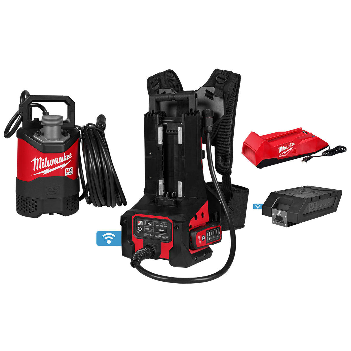 Milwaukee MXF211-1XC MX FUEL™ 1HP 2" Submersible Pump Kit