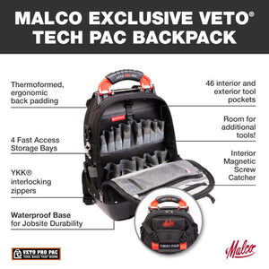 Malco®  Ultimate HVAC Pro Kit with Veto® TECH PAC Backpack