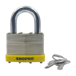 SHOPRO P000664 4 PC Laminated Padlock- 2"/50mm