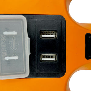 SHOPRO P010756 5-Outlet HD SurgeHub Power Adapter and 2 USBs
