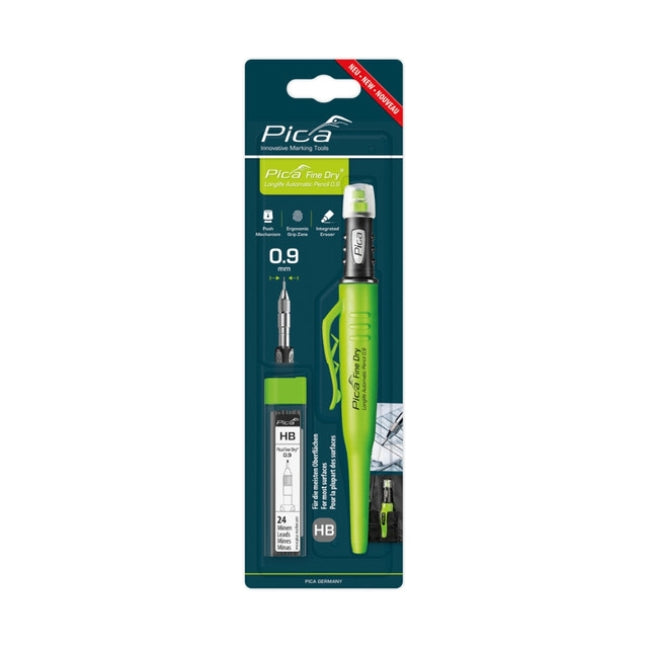 Pica 70703 Fine Dry Longlife Automatic Pencil  Bundle With Graphite HB Refills