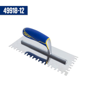 QEP 49918-12 Euro Notch Comfort Grip Trowel