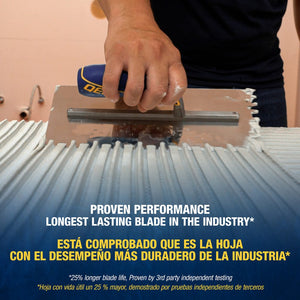 QEP 49918-12 Euro Notch Comfort Grip Trowel