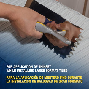 QEP 49918-12 Euro Notch Comfort Grip Trowel