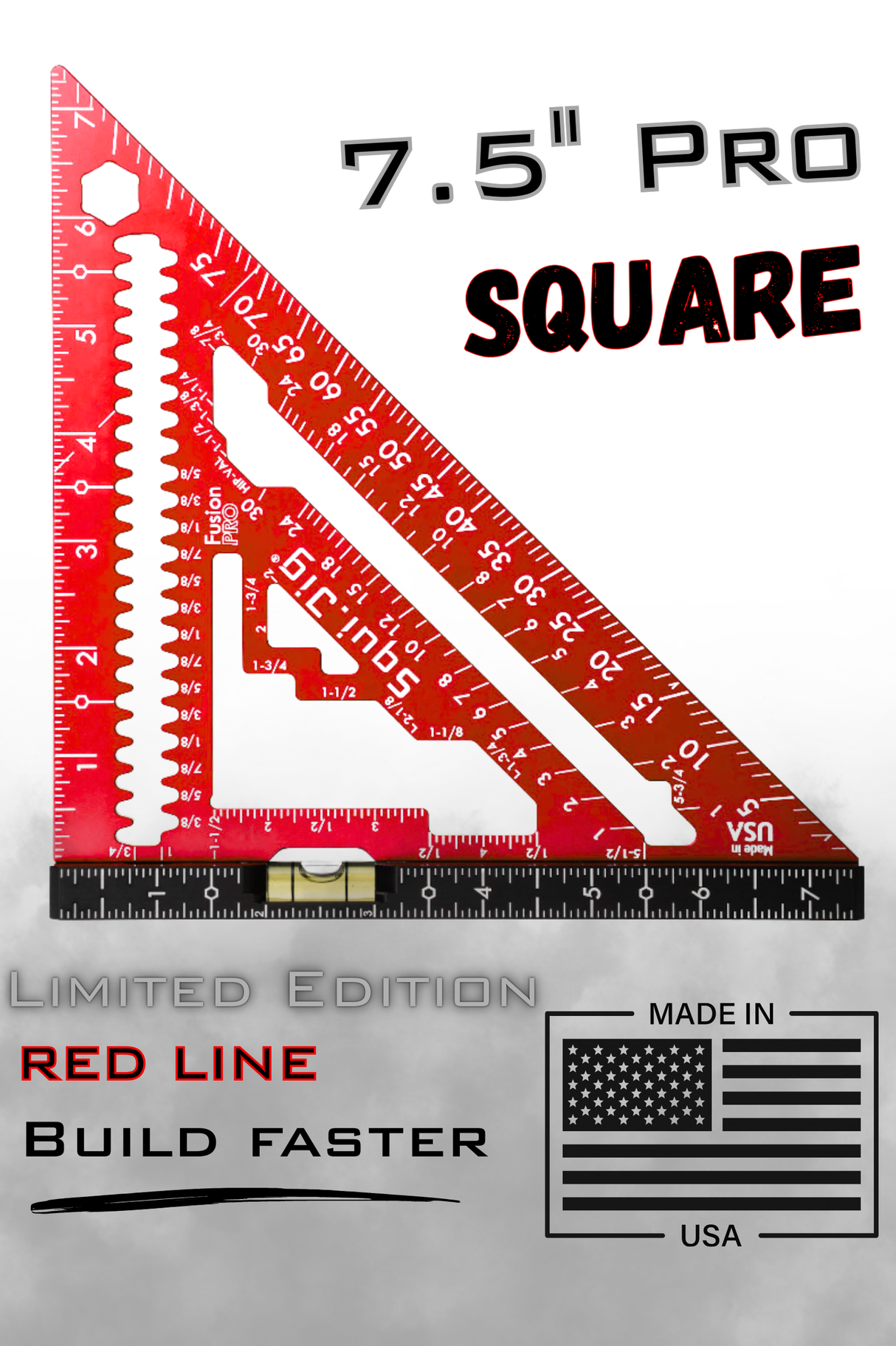Squi.Jig  Limited Edition 7.5inch Fusion Pro - Red Line