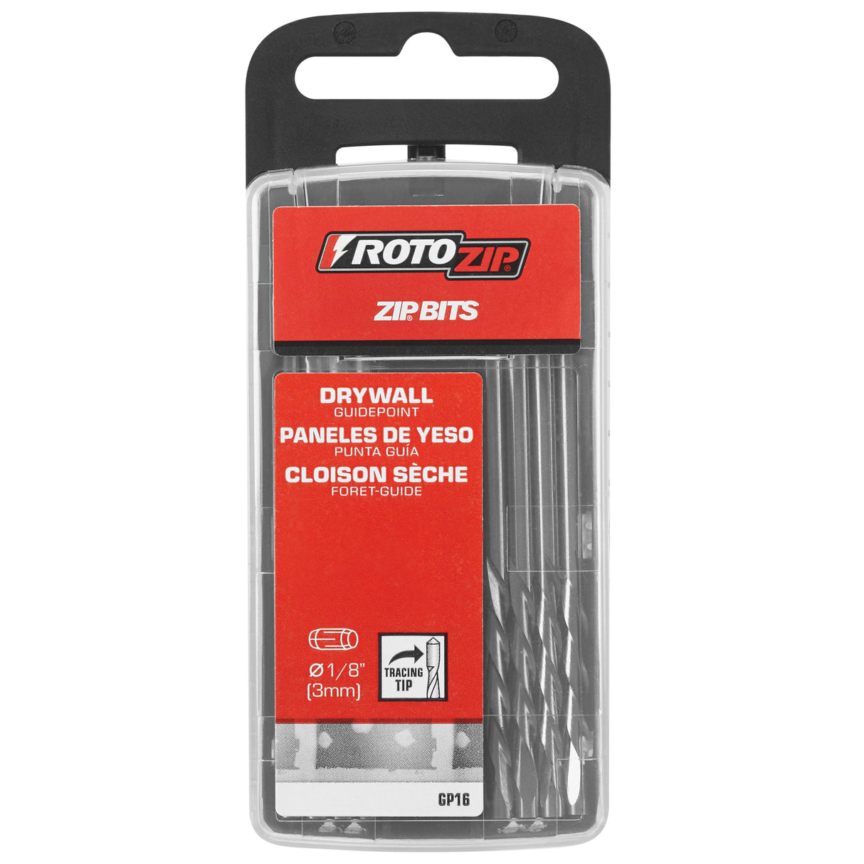 Rotozip GP16 Drywall Guidepoint Bits - 16 Pack