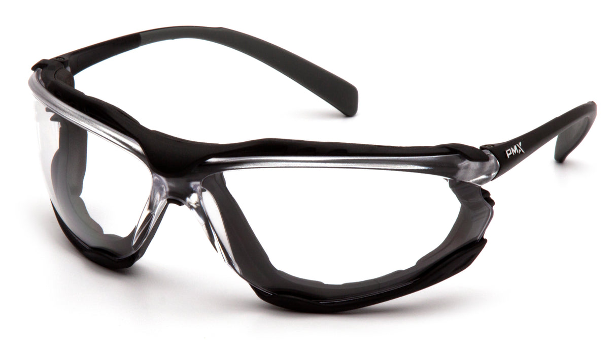 PYRAMEX  Proximity Clear Lens Foam Padded Safety Glasses With H2Max Anti-Fog