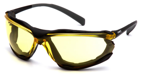 PYRAMEX Proximity Amber Lens Foam Padded Safety Glasses
