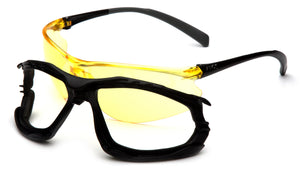 PYRAMEX Proximity Amber Lens Foam Padded Safety Glasses