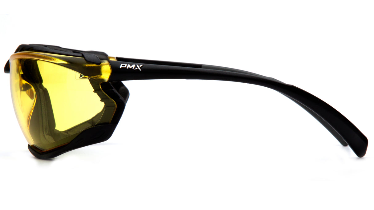 PYRAMEX Proximity Amber Lens Foam Padded Safety Glasses