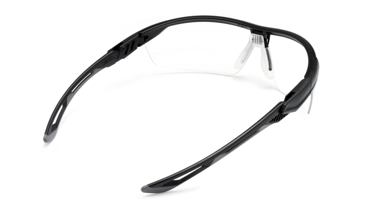 PYRAMEX  TruFlex Half Frame Clear Lens Safety Glasses With H2X Anti-fog