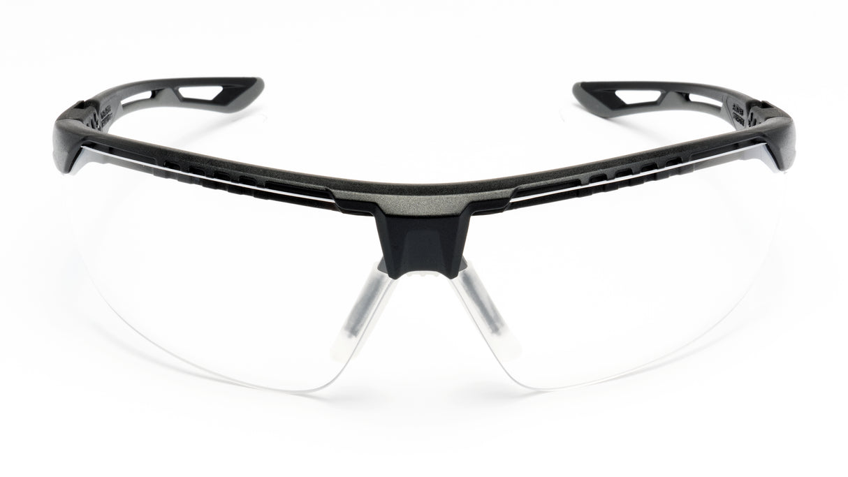 PYRAMEX  TruFlex Half Frame Clear Lens Safety Glasses With H2X Anti-fog